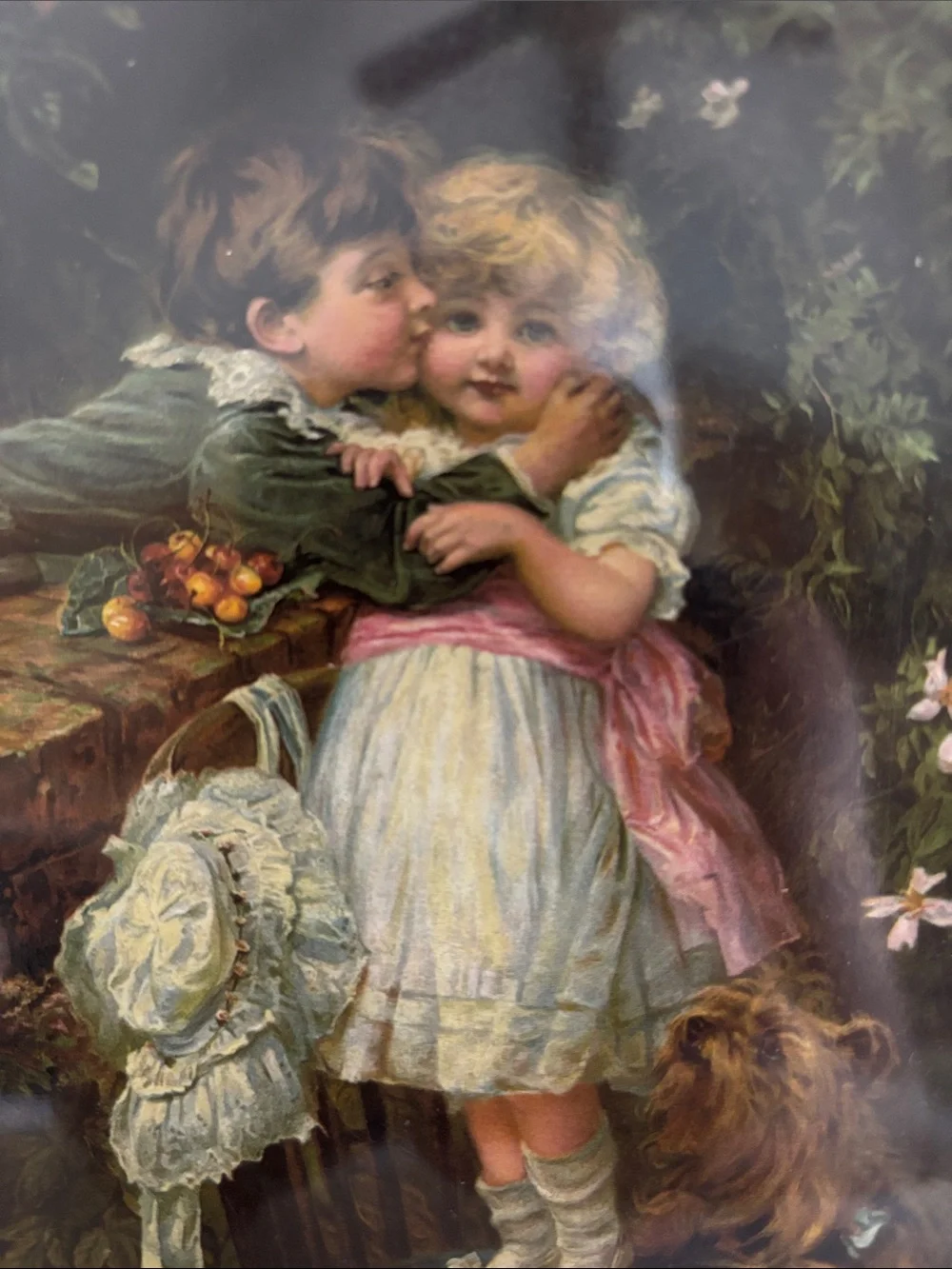 Frederick Morgan Over the Garden Wall Art Print A Pears Soap Ad 1910 Matted 8x10